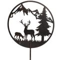 Dekostecker Metall Hirsch