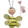 Floristik21 Blumenstecker Biene mit Blume, Metall Deko Frühling Sommer 4St