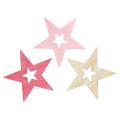Floristik21 Sterne zum Streuen Pink, Rosa, Natur 4cm 72St