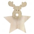 Floristik21 Rentier Weihnachtsdeko Holz 14cm x 17cm