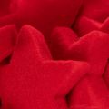 Dekostern beflockt aus Kunststoff 4–5 cm rot 40 Stück | Floristik21.de