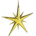 Floristik21 Weihnachtsdeko Stern Anhänger Golden B11,5cm 16St