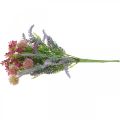 Floristik21 Künstlicher Blumenstrauß Lavendel Tischdeko Violett, Rosa H42cm