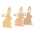 Floristik21 Streudeko Holz, Streuteile Ostern, Osterhase Gelbtöne 4cm 72St