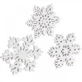 Floristik21 Streuteile Schneeflocke, Streudeko Eiskristall 3,5cm 72St