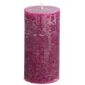 Floristik21 Stumpenkerzen Berry Lila 50x100mm, 4er Set - Deko Highlights für jeden Anlass