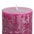 Stumpenkerzen Berry Lila 50x100mm, 4er Set - Deko Highlights für jeden Anlass | Floristik21.de
