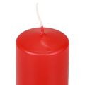 Floristik21 Stumpenkerzen Rote Adventskerzen Kerzen Rot 120/50mm 24St