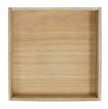 Floristik21 Tablett aus Holz mittel Natur 24,5cm x 24,5cm H3cm