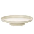 Floristik21 Dekotablett Metall Rund 30 cm Beige