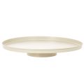 Floristik21 Dekoplatte Metall rund 41 cm beige für Tischdisplay