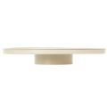 Dekoplatte Metall rund 41 cm beige für Tischdisplay | Floristik21.de
