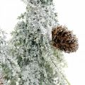 Floristik21 Tannenbäume mit Schnee, Adventsdeko, Winterwald L16,5cm H28cm