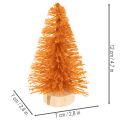 Miniatur Tannenbaum 12cm Kunststoff Holzsockel 6 Stück bunt innen | Floristik21.de