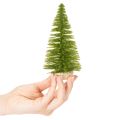 Künstlicher Tannenbaum mit Holzfuß 16cm 6er-Set Grün/Rot/Orange für Innenbereich | Floristik21.de