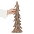 Deko Tannenbaum Kunststoff Braun beflockt 44cm Tischdeko Innenbereich | Floristik21.de