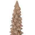 Deko-Tannenbaum beflockt Kunststoff 34cm braun für Innenbereich | Floristik21.de