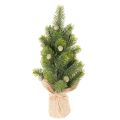 Floristik21 Tisch-Weihnachtsbaum künstlich 38 cm mit Jutesack für Innenbereich