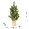Tisch-Weihnachtsbaum künstlich 38 cm mit Jutesack für Innenbereich | Floristik21.de