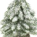 Floristik21 Tannenbaum mit Schnee, Weihnachtsdeko, Deko-Tanne H14cm