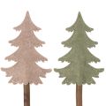 Deko-Tannenbaum auf Holzstab