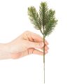 Künstlicher Tannenzweig Grün 25cm Kunststoff 24 Stück | Floristik21.de