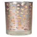 Windlicht Glas zweifarbig