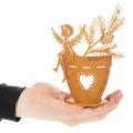 Teelichthalter Weihnachten Engel Deko Rost Deko Ø8cm H18cm | Floristik21.de