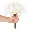 Kunstblume Tigerlilie Weiß 29cm Bund 6 Stück für Innenbereich | Floristik21.de