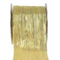 Floristik21 Geschenkband Gold Seidenband Tischband Band 75mm 15m