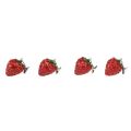 Floristik21 Tischdeckenbeschwerer Tischdeckenklammern Erdbeeren 4,5cm 4St