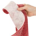 Topfband aus 100 % Wollfilz, 75 mm x 5 m, zweifarbig Weiß-Rot für Blumentöpfe und Dekoration | Floristik21.de