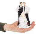 Tortenfigur Männerpaar mit Torte 16,5cm | Floristik21.de