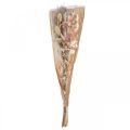 Trockenblumenstrauß Boho Rosa Gebleicht Trockendeko 80cm 140g