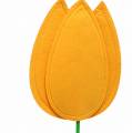 Floristik21 Filzblume Tulpe Gelb Sommerdekoration H88cm