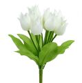 Floristik21 Tulpenbusch Weiß 30cm