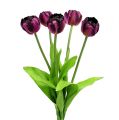 Floristik21 Tulpenstrauß 43cm Violett