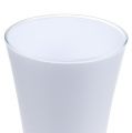 Floristik21 Vase „Fizzy“ Ø16cm H27cm Weiß, 1St