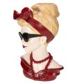Kopfvase aus Polyresin,