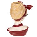 Kopfvase aus Polyresin,