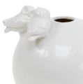 Floristik21 Vase mit Eulen Ø11,5cm Weiß