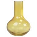 Floristik21 Vase Gelb Glasvase bauchig Blumenvase Glas Ø10,5cm H15cm
