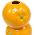 Floristik21 Vase Orangen Dekovase Keramik Sommerdeko Zitrusfrucht Blumenvase