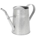 Floristik21 Verzinkte Deko Gießkanne Metall Grau Vintage-Look 1,7L H23cm für stilvolle Blumendeko & Pflanzgefäß