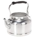 Floristik21 Metall Teekanne Zinkoptik Ø19cm H15cm Silber mit Kunststoffhenkel