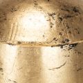 Goldene Dekoglocke mit schwarzem Samtband – Vintage Deko H15cm | Floristik21.de