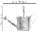 Vintage-Pflanzkanne Ø17cm, Deko Gießkanne, Metall Übertopf Shabby Chic | Floristik21.de
