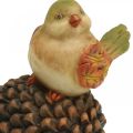 Floristik21 Herbstdeko Vogel Deko Zapfen Vogelfigur Herbst H19cm