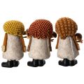 Wichtelfiguren mit Filzbart und Zipfelmütze 10 cm 3er-Set | Floristik21.de