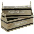 Floristik21 Kräuterkiste als Set aus Holz 41x21x17/36,5x19x13cm